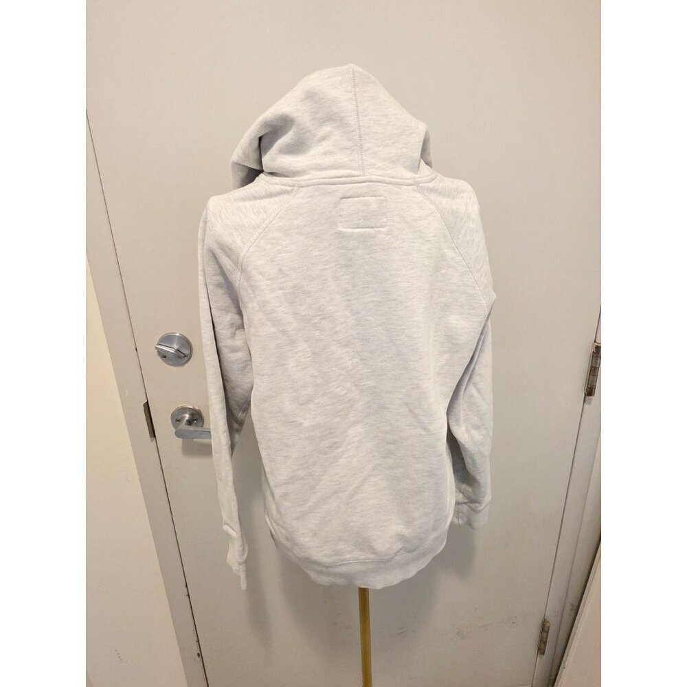 Roots Women's Hoodie Sweatshirt Light Gray Small Drawstring - Picture 10 of 16